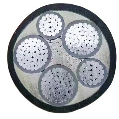 YJLV MC/SWA Type Single Core Power Battery Solar Underground Cable Aluminum Core Construction PVC Steel Wire